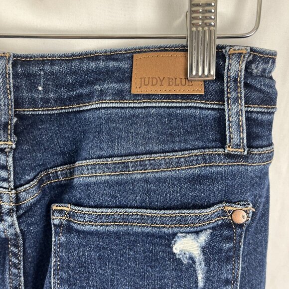 Judy Blue Boyfriend Fit Jeans Women's Size 27 Distressed Grunge - Picture 4 of 10